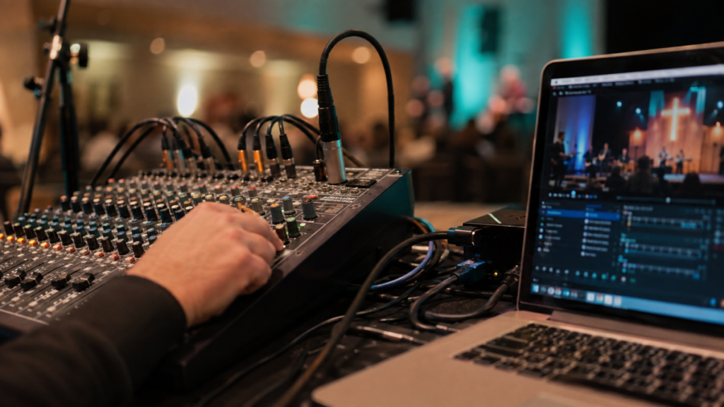 교회 Mixer 음향을 OBS에 연결하는 원리｜USB·Audio Interface·Routing